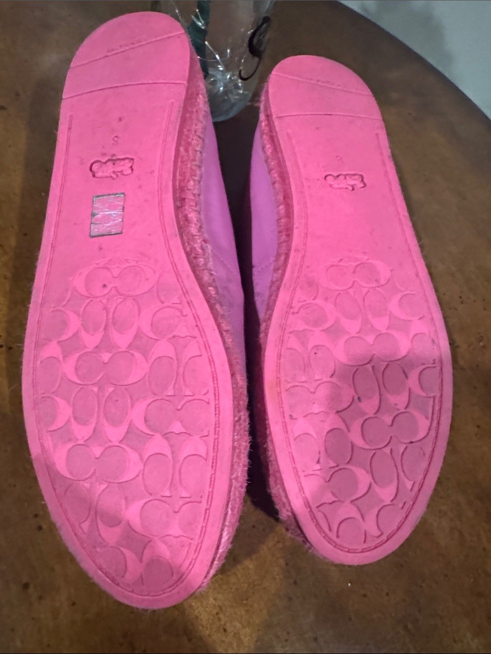 Coach Pink Signature Slip-On Espadrilles - Picture 3 of 3